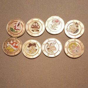 Gold Collectible Coins with Character Designs